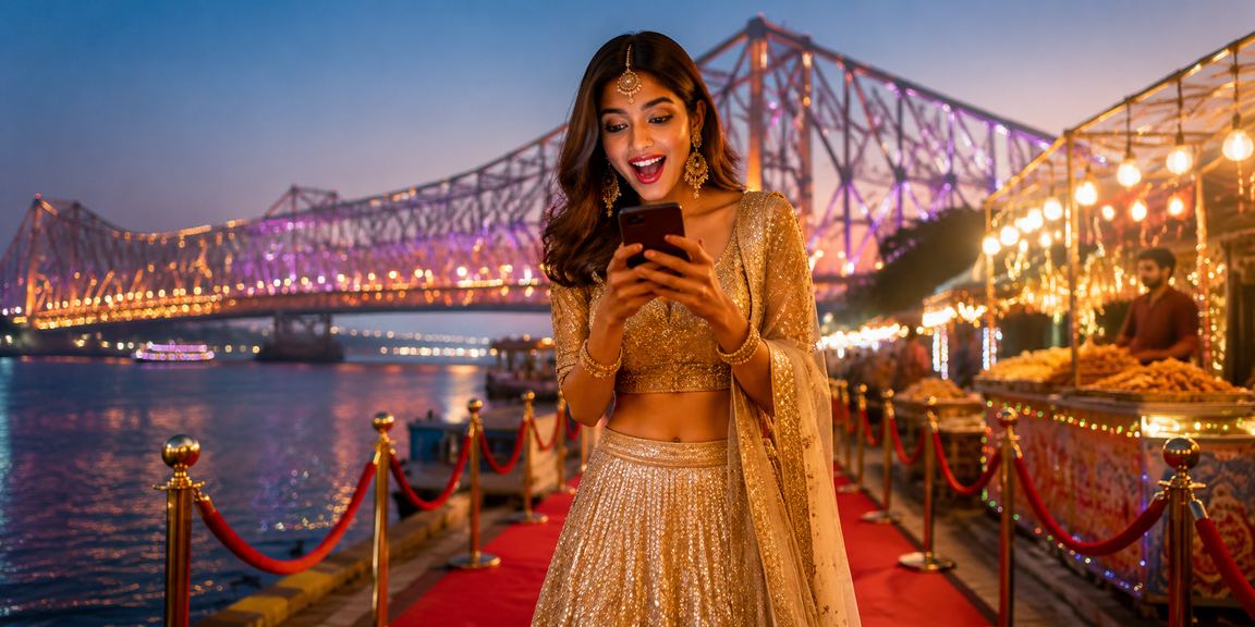 Kolkata user enjoying lottery and slot games on d15
